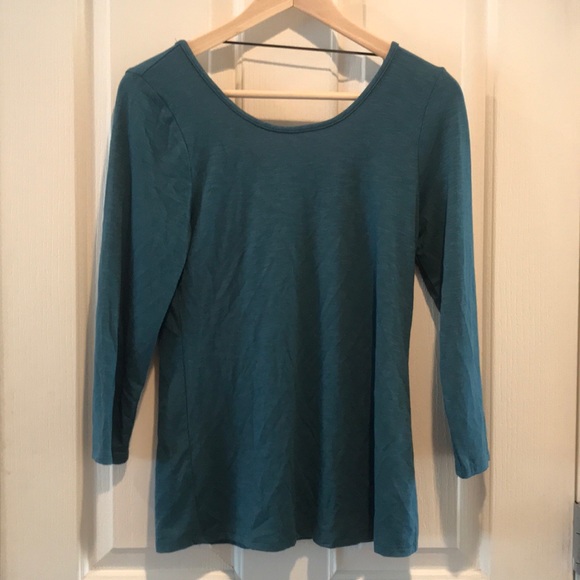 Anthropologie Ballerina Layering Top Blue NWT Md - Picture 6 of 7